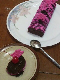Foto resep Steamed Brownies Roll Cake