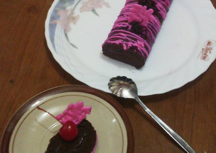 Bagaimana Menyiapkan Steamed Brownies Roll Cake, Menggugah Selera