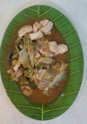 Foto resep tumis sawi-sawi tahu