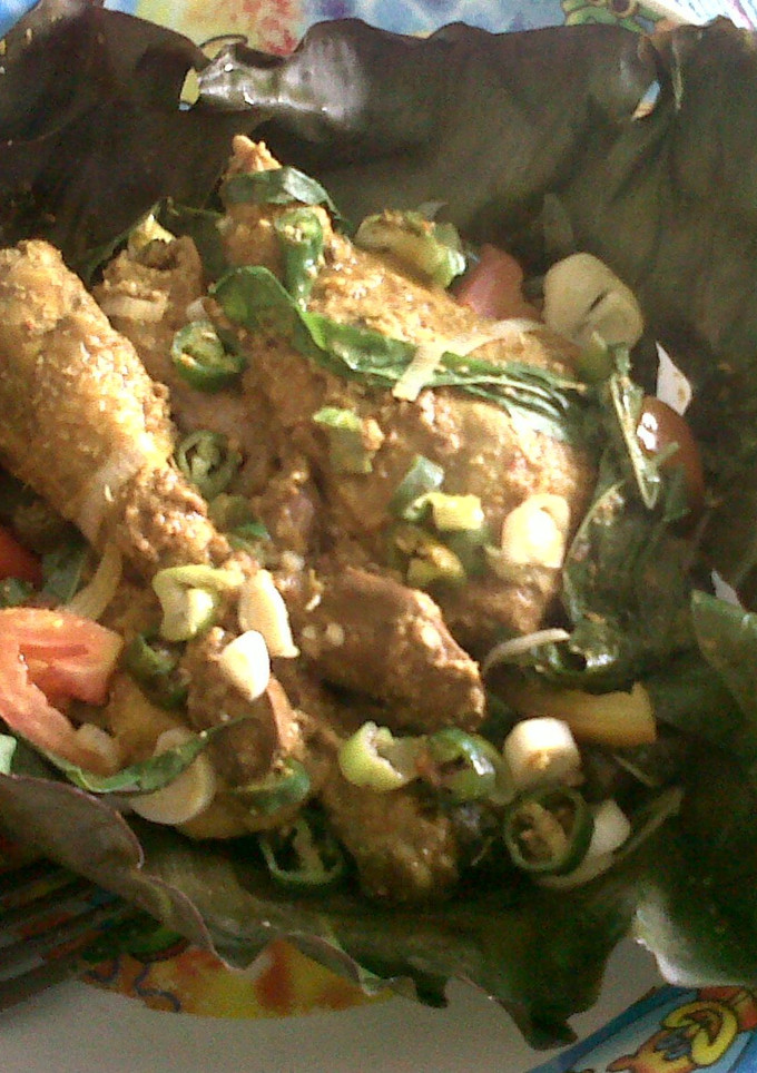 Foto resep Pepes Ayam Daun Singkong