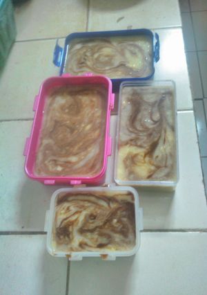 Foto resep puding marmer legit