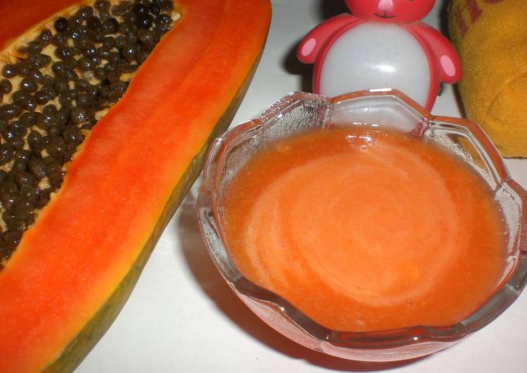 Resep Pure pepaya (MPASI 6 bulan) oleh Andra Tersiana 