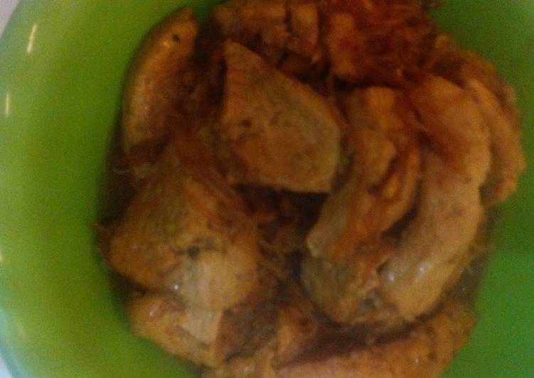 Proses Menyiapkan tahu putih bacem Lezat