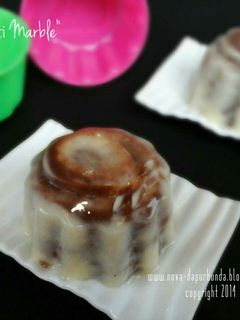 Foto resep "Puding Roti Marble"