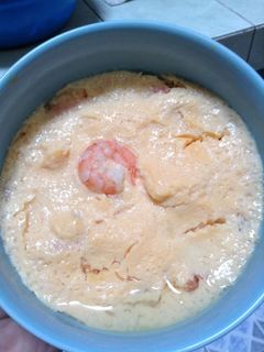 Foto resep telur kukus udang (MPASI)
