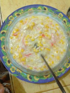 Foto resep Sup crabstick jagung