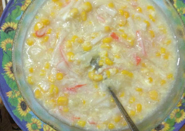 Resep Sup crabstick jagung Lezat Sekali