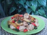 Tumis Apel Hijau Bola-Bola Ayam