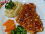 Chicken Steak With Mashed Potato