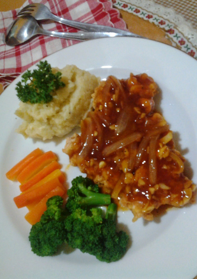Foto resep Chicken Steak With Mashed Potato