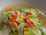 Soup Sawi Putih Jagung Manis