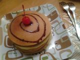 Buttermilk Choco Pandan Pancake