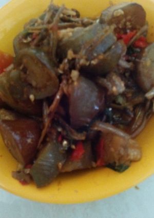 Foto resep balado terong teri
