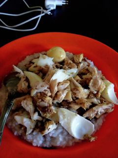 Foto resep Bubur ayam telur rebus