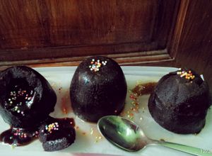 Foto resep Lava Cake Cokelat Kukus (Steam Choco Lava Cake)