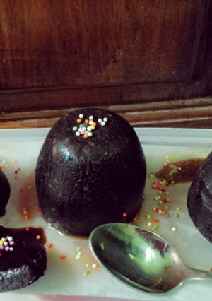 Foto resep Lava Cake Cokelat Kukus (Steam Choco Lava Cake)