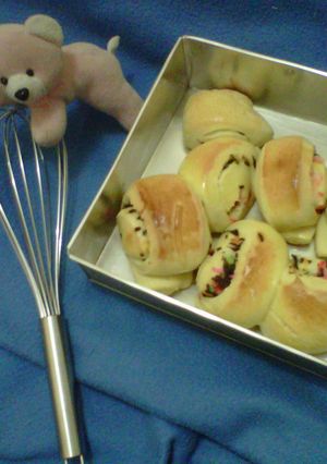 Foto resep Basic Sweet Bread with Rice Chocolate
