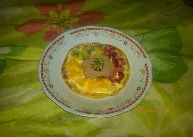 roti maryam topping buah