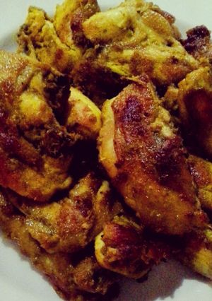 Foto resep Ayam panggang bumbu kuning