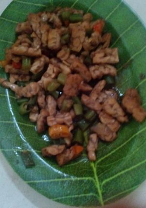 Foto resep oseng tempe buncis saos tiram