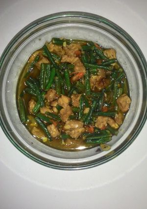Foto resep Tumis pedas kacang panjang