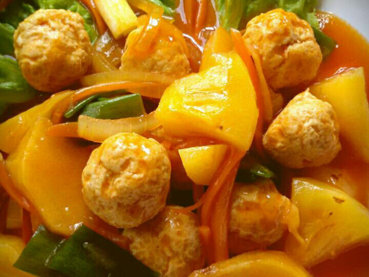 Cara Bikin Sweet&amp;amp;Sour Chicken Meatballs/bola ayam asam manis Murah