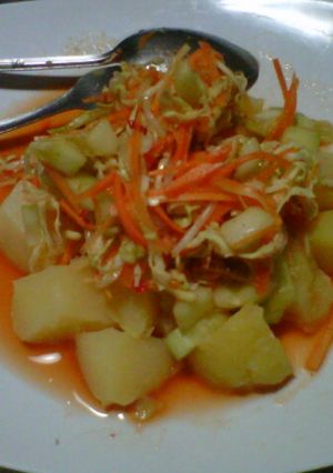 Foto resep Asinan Sayuran plus kentang rebus