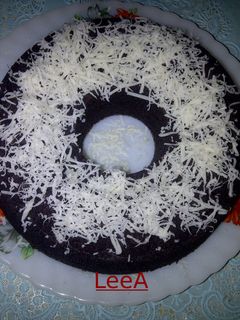 Foto resep Bolu kukus ketan hitam toping keju