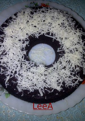 Foto resep Bolu kukus ketan hitam toping keju