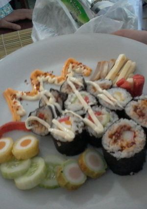 Foto resep Rainbow Sushi 