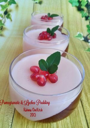 Foto resep Pomegranate & Lychee Pudding