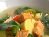 Salmon Soup with Tofu