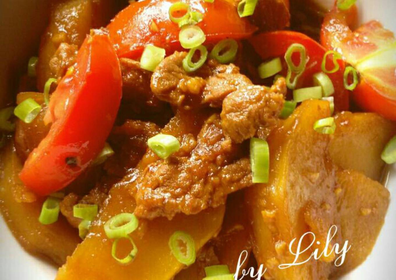 Daging dan Kentang masak kecap