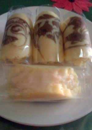Foto resep Bolu batik vla (foto step by step)