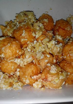 Foto resep bola udang telur asin simpel
