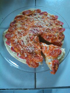 Foto resep pizza sosis extra pedas