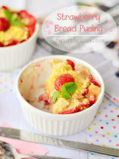 Foto resep Strawberry Bread Pudding