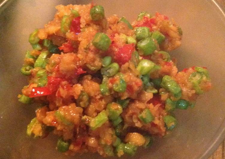 Sambal Tempe Kacang Panjang