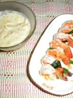 Foto resep BBQ Prawns with Mango Mayonnaise