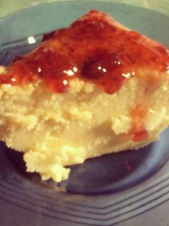 Foto resep Jappanese Cheesecake with Strawberry Jam Toping