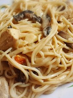 Foto resep Chicken Scallopini with Lemon Butter Pasta