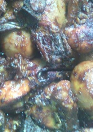 Foto resep Ayam + hintalu itik masak habang khas banjarmasin