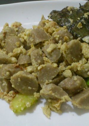 Foto resep Bakso Tumis Telur Andalan Keluarga