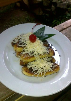 Foto resep Pisang Penyet Cokelat Keju