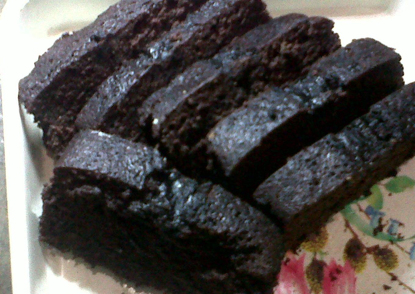 Brownies low fat (no telur, no mixer, no oven)