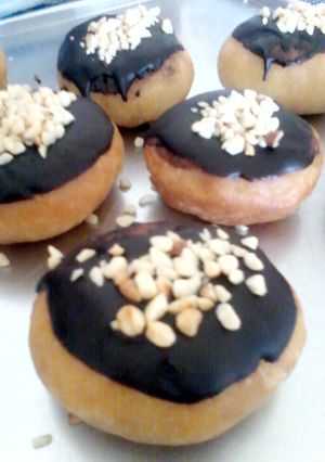 Foto resep donat coklat kacang praktis tanpa telur