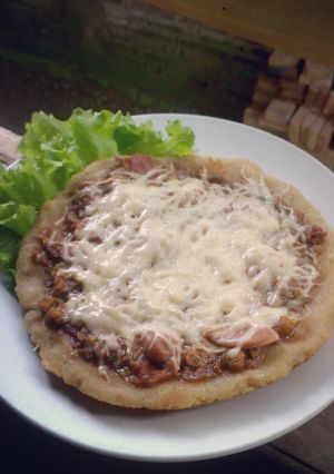 Foto resep Pizza Roti Tawar Saus Barbeque