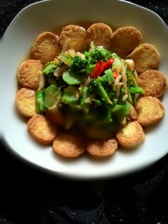 Foto resep broccoli tofu saus tiram
