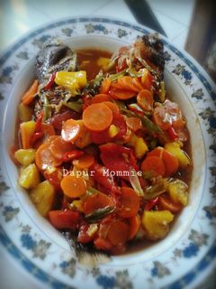 Foto resep ikan kakap asem manis 
