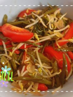 Foto resep Tumis Kangkung Taoge Ala Anak Kost
